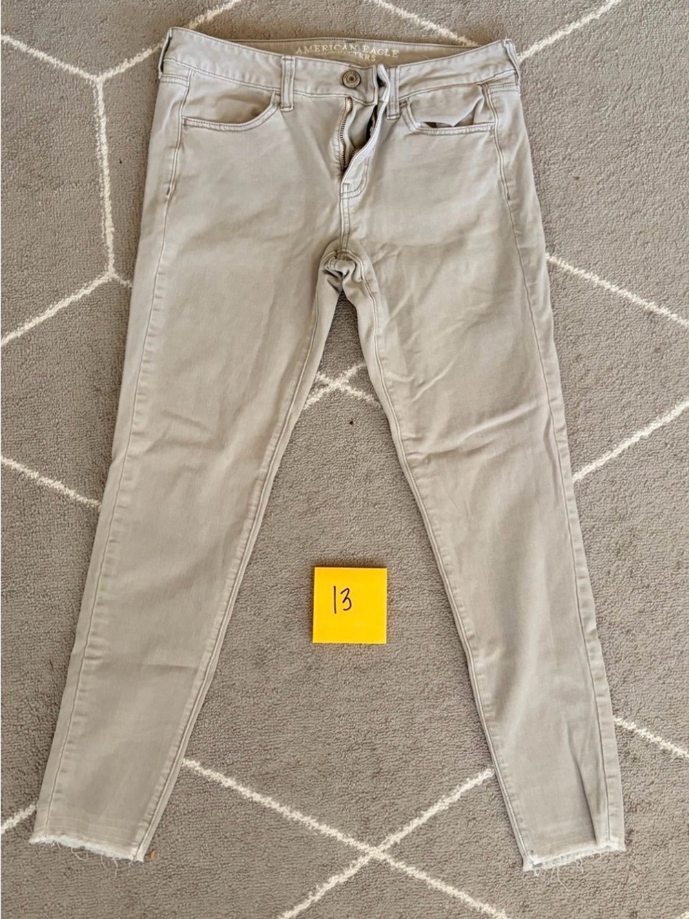 American Eagle Outfitters Women's Light Taupe Skinny Jeans